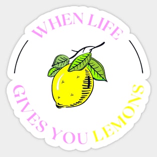 Lemon Sticker